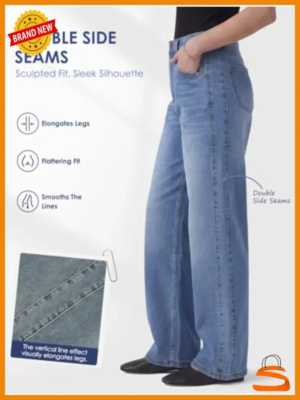 High Waisted Barrel Jeans Wide Leg Stretchy Baggy Denim Pants